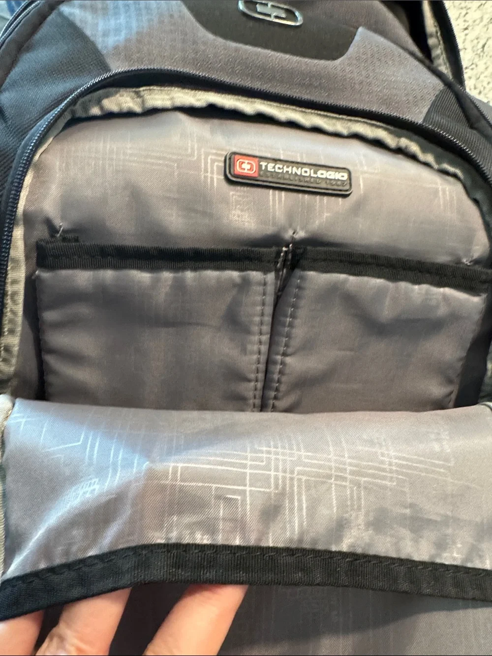 OGIO Prospect Gray and Black Multi-Compartment Travel Backpack